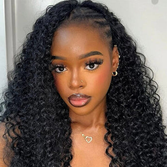 Aligrace Hair Burmese Curly Crochet 100% Human Hair Extension Natural Color Feather Soft AliGrace 
