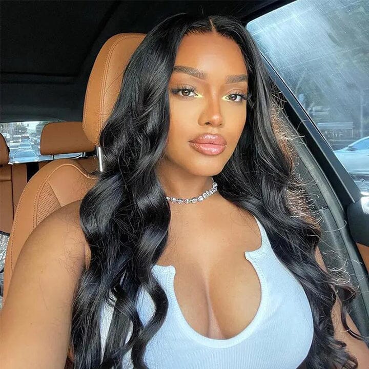 Aligrace Hair Body Wave Pre-Separated Crochet Hair Extension 4 Bundle Deal Natural Color Feather Soft AliGrace 