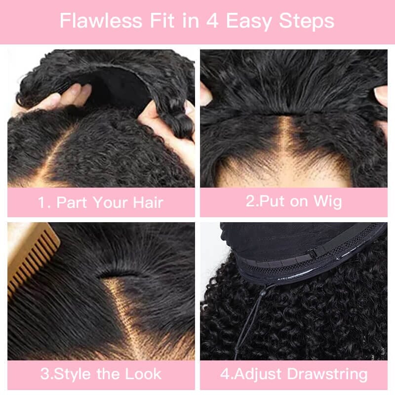 [WEAR GO HALF WIG] Aligrace Hair Burmese Curly Half Wig Invisible Hairline Beginner Friendly AliGrace 