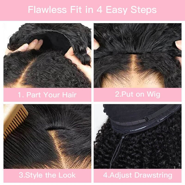 [WEAR GO HALF WIG] Aligrace Hair Burmese Curly Half Wig Invisible Hairline Beginner Friendly AliGrace 