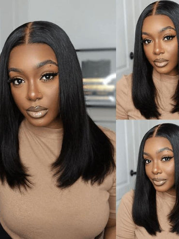 Ali Grace 13x4 Lace Front Straight Bob Wigs Natural Color