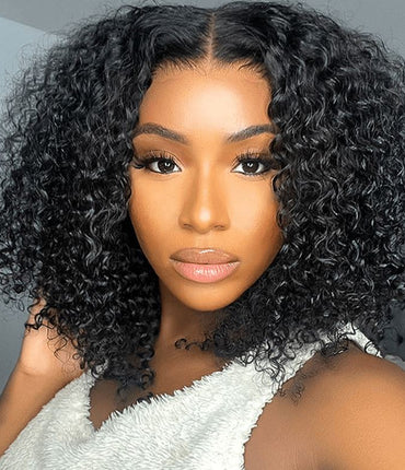 Ali Grace 13x4 Lace Short Bob Curly Human Hair Wigs