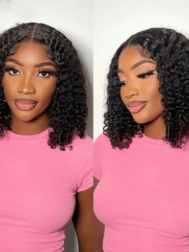 Ali Grace 13x4 Lace Short Bob Curly Human Hair Wigs