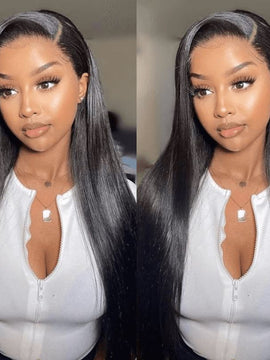 Aligrace 13x4 HD Invisible Lace Straight Wigs Human Hair