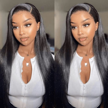 Aligrace 13x4 HD Invisible Lace Straight Wigs Human Hair