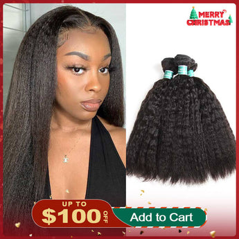 Ali Grace 3pcs Kinky Straight Virgin Human Hair Bundles