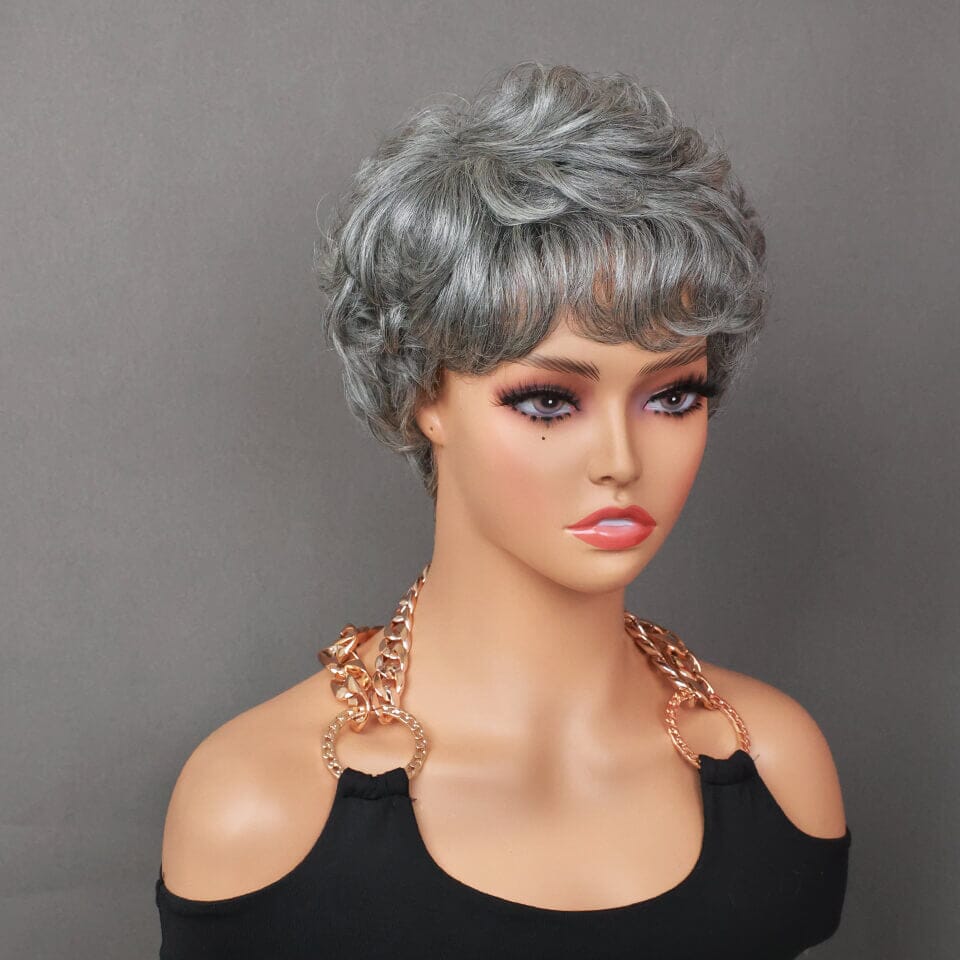 Aligrace Average Size 4inch Machine Made Color Wig