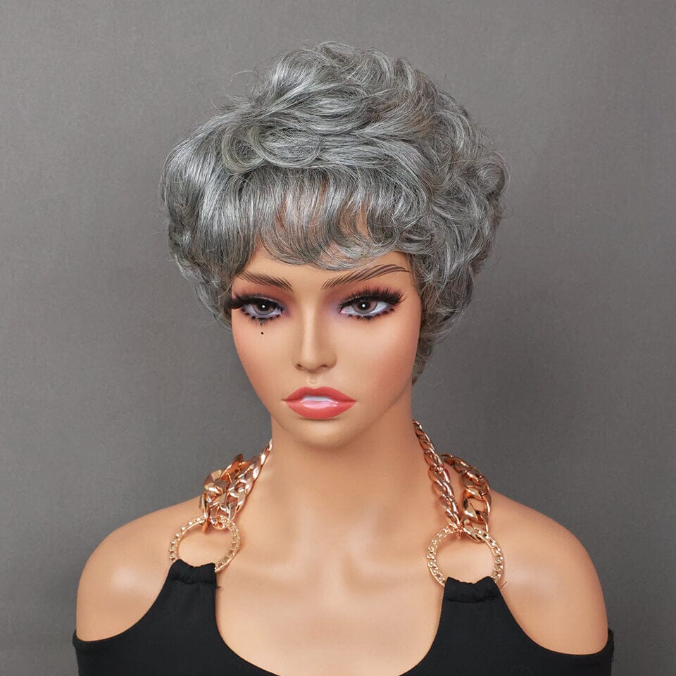 Aligrace Average Size 4inch Machine Made Color Wig