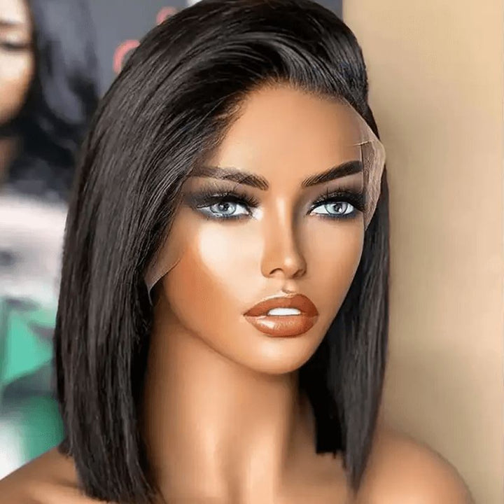 Aligrace Hair 13x4 HD Lace Frontal Straight Bob Wigs