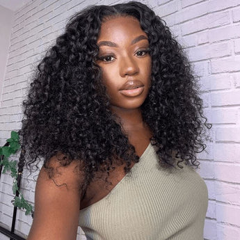 Aligrace 13x4 Lace Deep Curly BoB Wigs