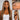 Model wearing the Aligrace Highlight Brown Straight Human Hair Wig with natural lace hairline