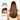 Rear view of the Aligrace Highlight Brown Straight Lace Front Wig on a model