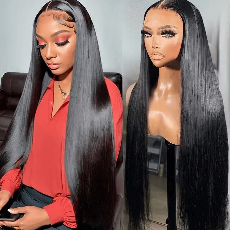 Aligrace 13x4 Frontal Lace Straight Human hair Wigs