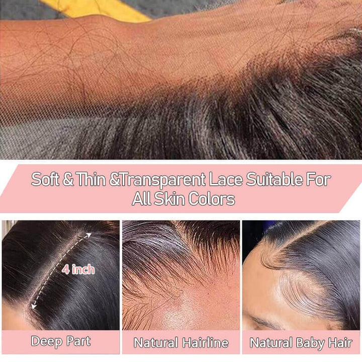 Aligrace 13x4 HD Undetectable Body Wave Lace Wigs