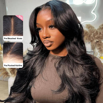 Aligrace Wear & Go 6x5 Pre-Cut Lace Body Wave Wig With Pre Bleached Invisible Knots