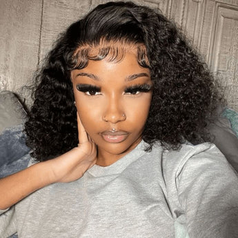 Aligrace Hair Curly 5X5 HD Lace Bob Wigs