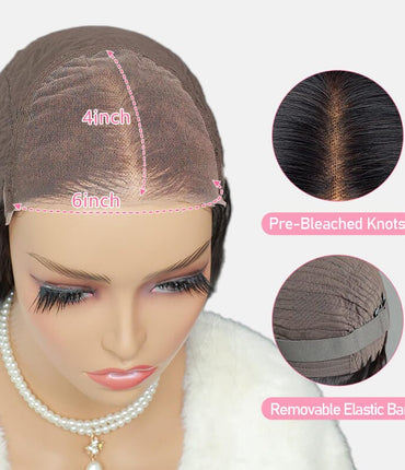 Aligrace 6x4 Lace Straight Wear & Go Glueless Wig