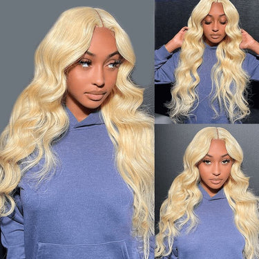 Aligrace 13X4 Frontal Lace Body Wave Wigs Blonde Color