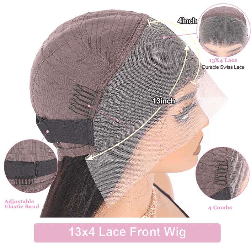 Aligrace 13x4 Lace Kinky Straight Wig