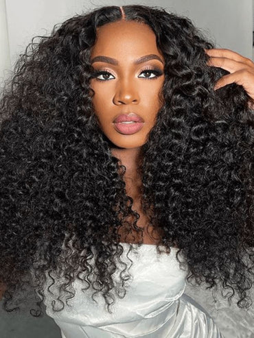 Aligrace 13x4 HD Lace Curly Human Hair Wigs