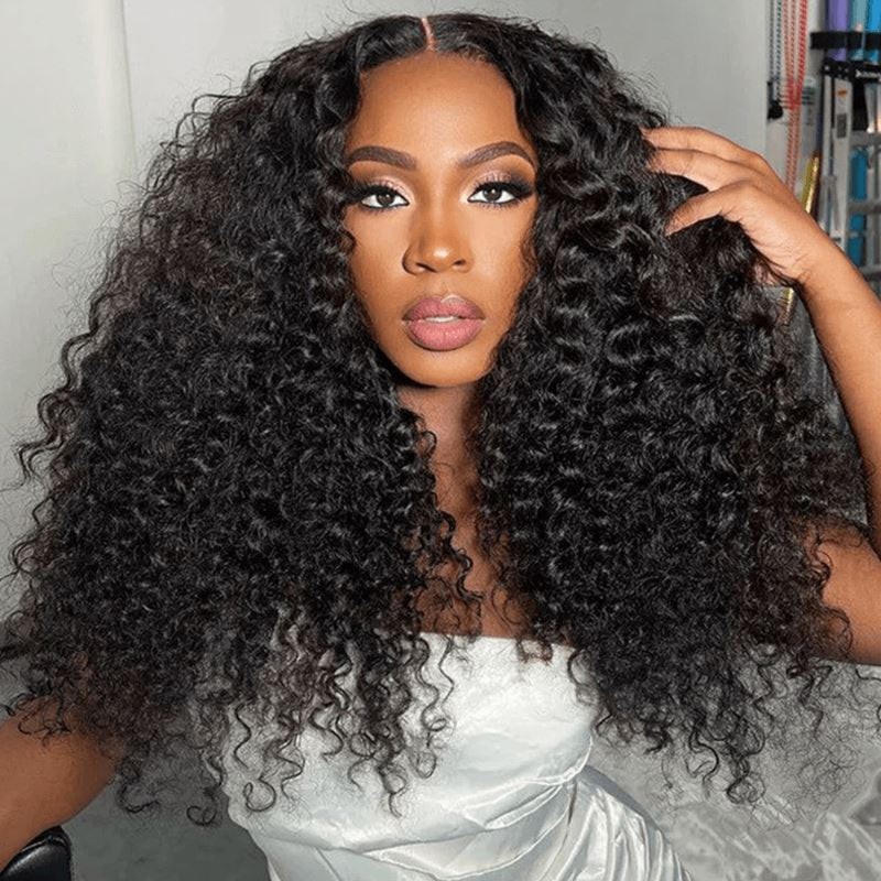 Aligrace 13x4 HD Lace Curly Human Hair Wigs