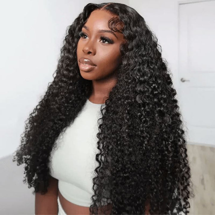 Aligrace 9x6 Lace Kinky Curly Wear &amp; Go Pre-Cut Glueless Wig