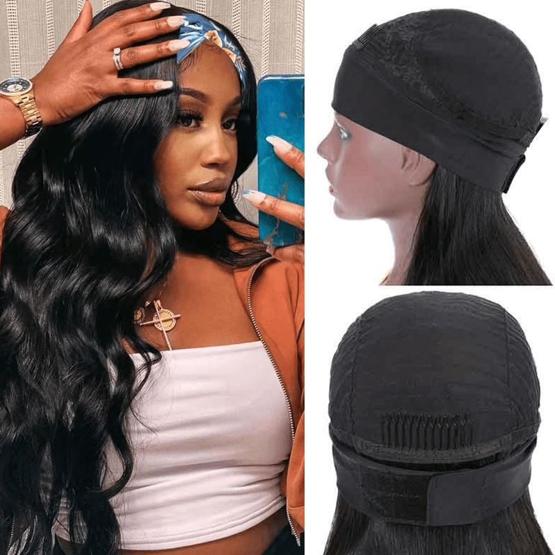 Aligrace Headband Body Wave Human Hair Wigs