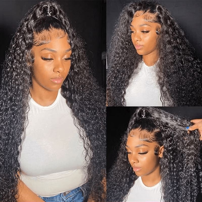 Aligrace Pro Series 5x5 Lace Deep Wave Human Hair Wigs 4x4 5x5 6x6 Lace Closure Wig AliGrace 