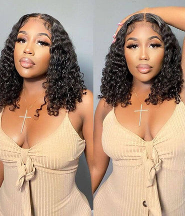 Aligrace Hair 13x4 HD Lace Bob Water Wave Wigs