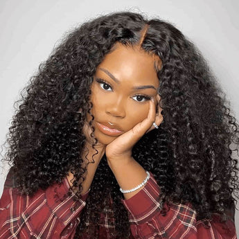 Aligrace 4x4 Lace Closure Curly Human Hair Wigs