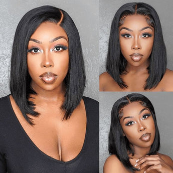 Aligrace Hair 13x4 HD Lace Frontal Straight Bob Wigs