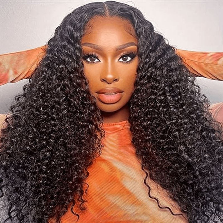 Aligrace 5x5 Lace Jerry Curly Wear &amp; Go Pre-Cut Glueless Wig