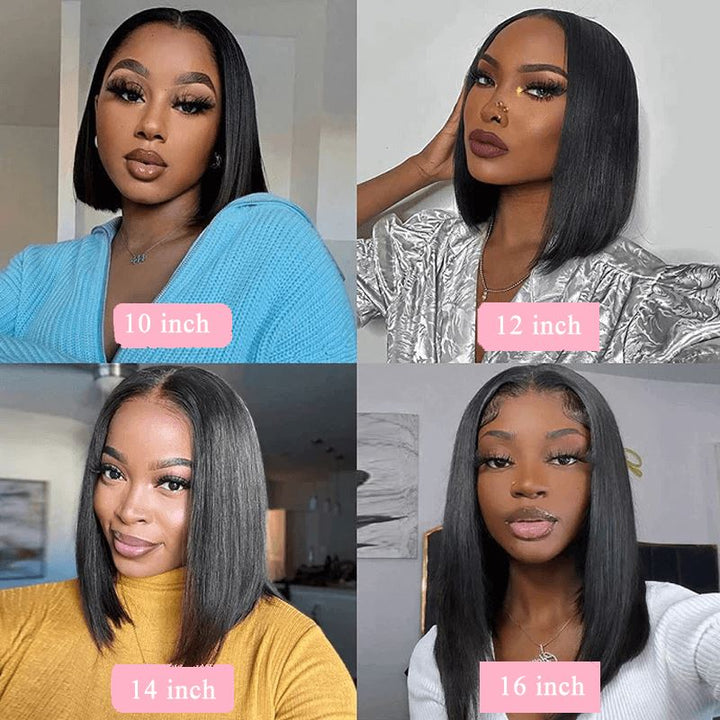 Aligrace Hair 13x4 HD Lace Frontal Straight Bob Wigs