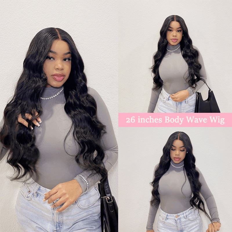 Aligrace Hair Protective Style 13x4 Lace Beginner Friendly Body Wave Human Hair Wig