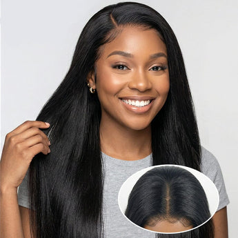 6x5 Lace Closure Brazilian Straight Human Hair – 100% Virgin Hair, Natural Hairline & Easy Install for Black Women AliGrace 