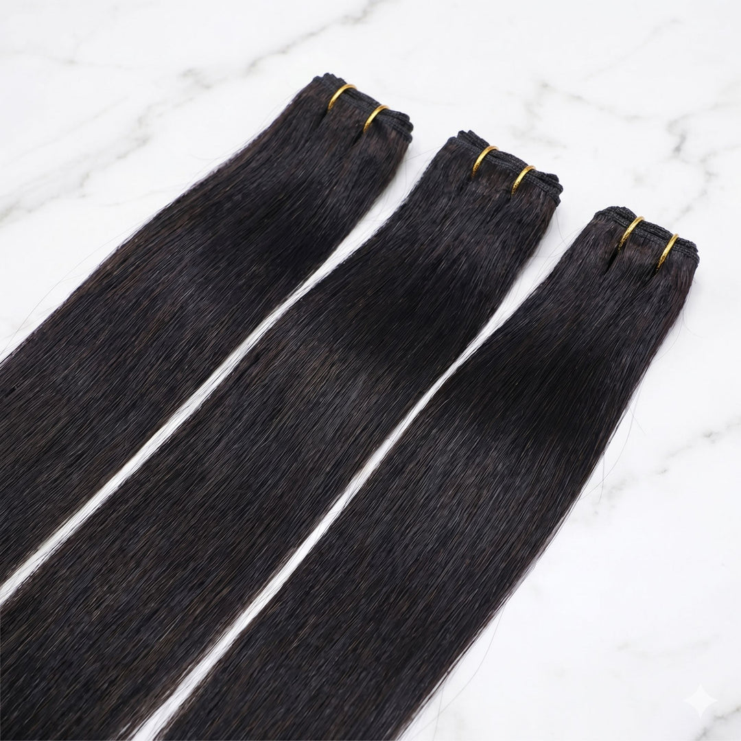 28 Inch Brazilian Straight Human Hair Bundles – 100% Virgin Hair Extensions for Black Women, Silky Soft &amp; Full AliGrace 