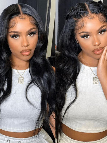 Aligrace Best 5x5 Lace Front Glueless 100% Human Hair Body Wave Wig