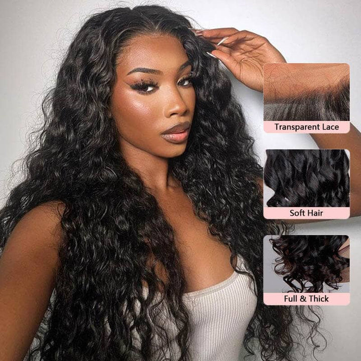 Aligrace 6x5 Pre-Everything Wear &amp; Go Water Wave Beginner Friendly Wig