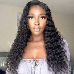 Aligrace 5x5 Lace Closure Water Wave Wigs Glueless Wig