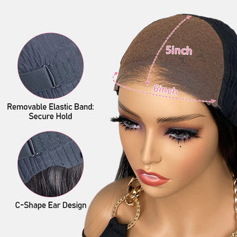 Aligrace Wear & Go 6x5 Pre-Cut Lace Body Wave Wig With Pre Bleached Invisible Knots