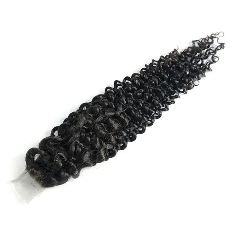 2x6 curly lace closure human hair product view featuring HD transparent lace, natural density and premium curl pattern