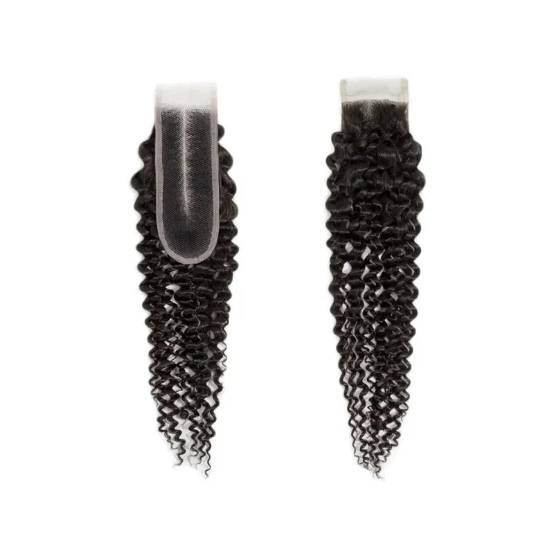 2x6 lace closure human hair with soft lace, realistic scalp effect, melted hairline finish and high-quality curly texture
