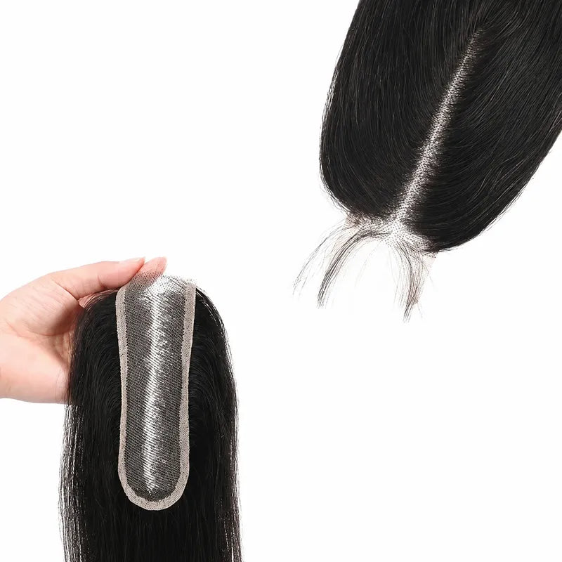 2x6 lace closure with deep natural middle part, realistic parting space and scalp-like appearance