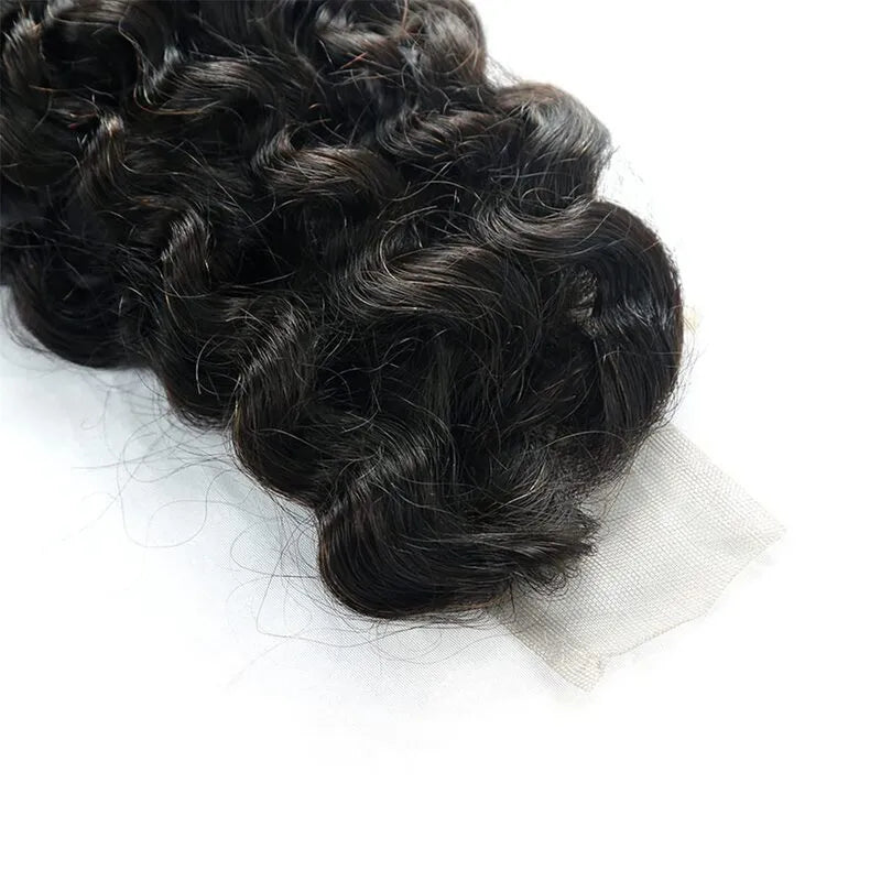 2x6 lace closure front view with pre-plucked natural hairline, baby hairs and realistic middle part design