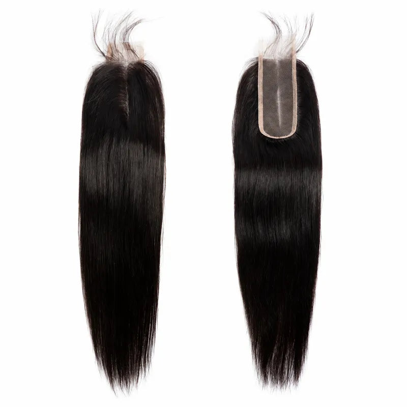 2x6 straight lace closure human hair product view featuring soft lace, deep parting space and premium straight texture
