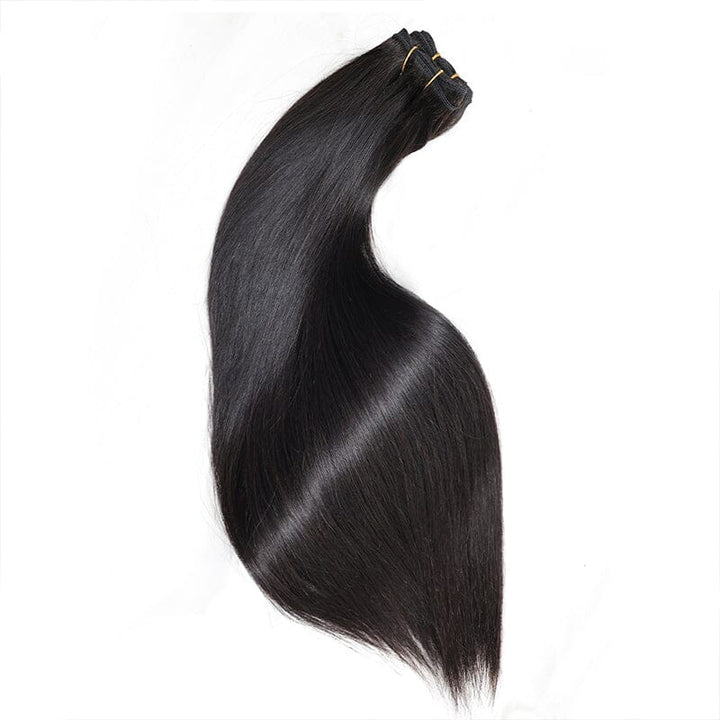 Ali Grace Hair Silky Straight Human Hair Bundles with 5x5 Closure ÿ 100% Real Hair, Full &amp; Tangle-Free AliGrace 