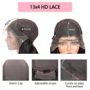 Aligrace Hair 13x4 HD Lace Bob Water Wave Wigs