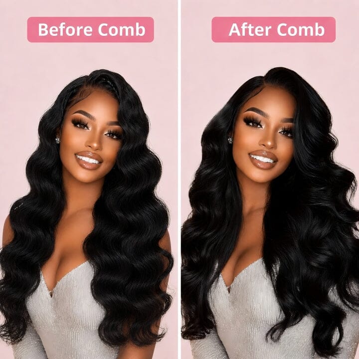 Aligrace Body Wave Pre-Separated Crochet Hair Extension Natural Color Feather Soft AliGrace 
