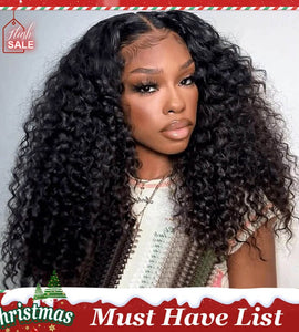 Aligrace Kinky Curly 6x5 Pre-Bleached Small Knots Transparent Lace Wear Go Glueless Wig