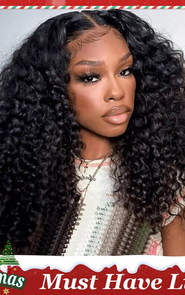 Aligrace Kinky Curly 6x5 Pre-Bleached Small Knots Transparent Lace Wear Go Glueless Wig